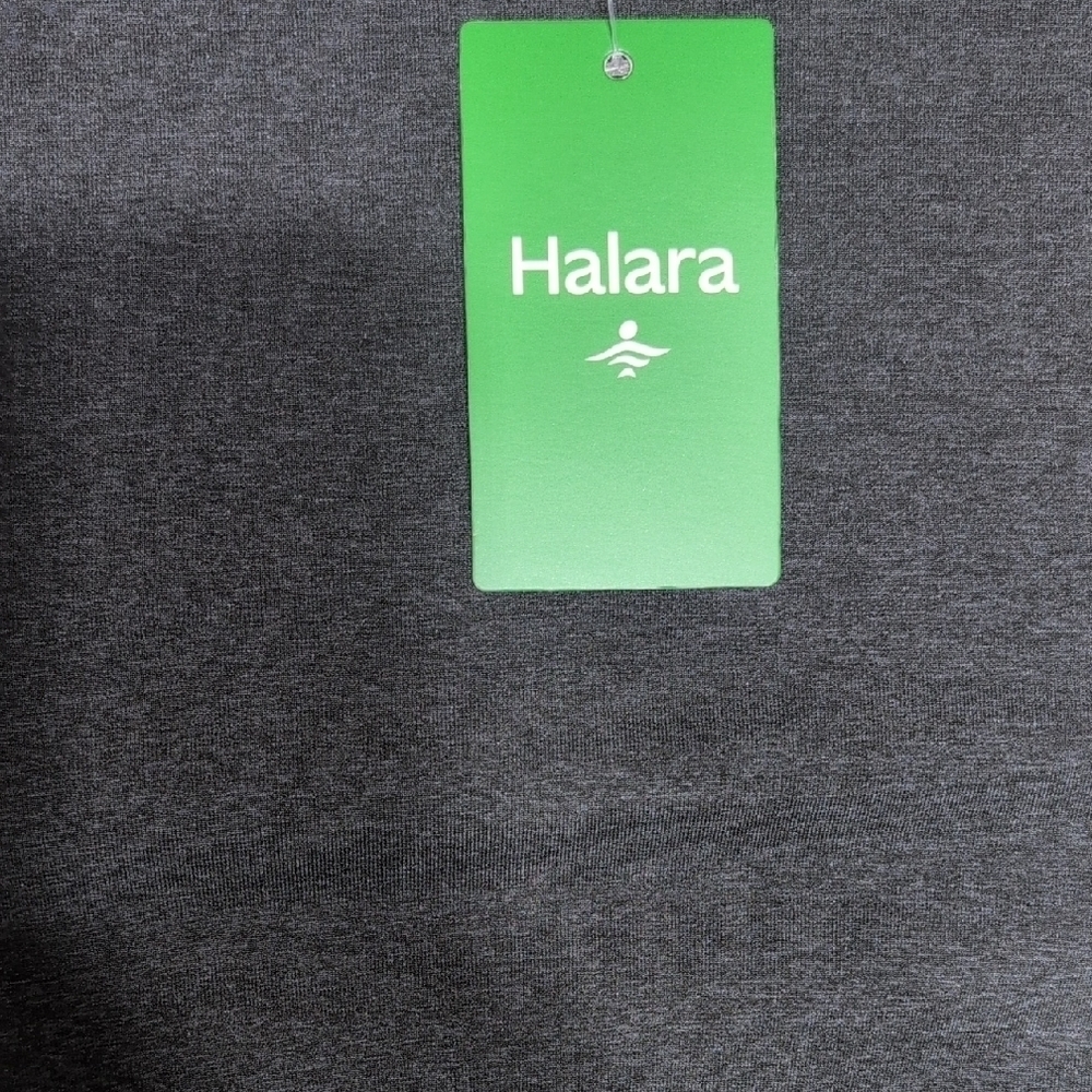 HALARA Elegant Gray Long Sleeve Crop Top - Picture 4 of 6